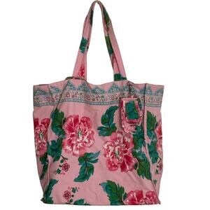Graham Kandiah New York Pink Floral Tote Bag